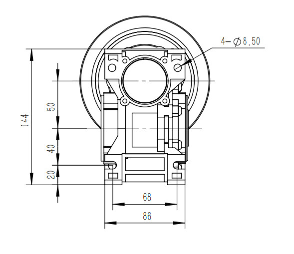 洗車機(jī)減速機(jī)尺寸圖紙